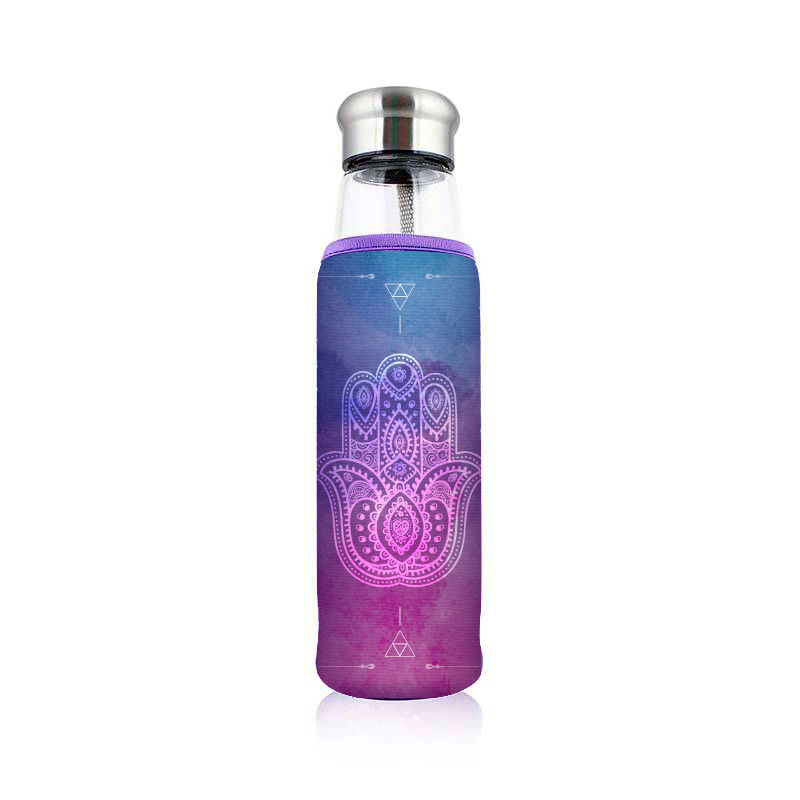 Botella violeta oscuro para el agua - Miron Violett Glass